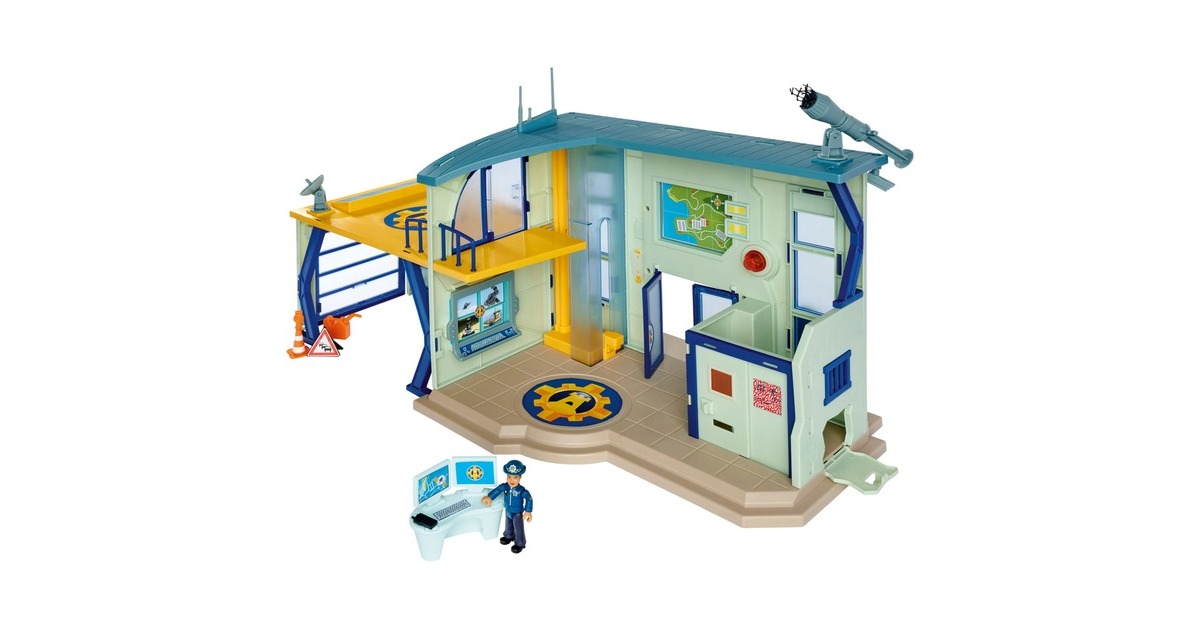 Simba Feuerwehrmann Sam Polizeistation mit Figur, Spielgebäude