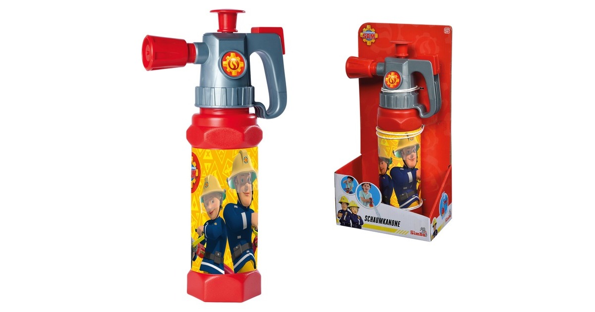 Simba Feuerwehrmann Sam Schaum- und Wasserkanone, Wasserspielzeug