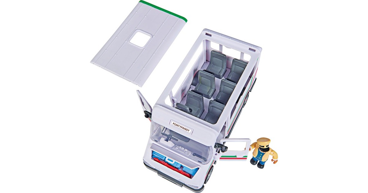 Simba Feuerwehrmann Sam - Trevors Bus mit Figur, Spielfahrzeug