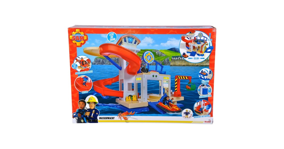 Simba Feuerwehrmann Sam neue Wasserwacht, Spielgebäude