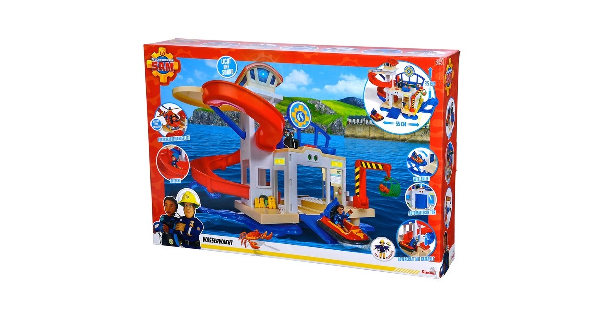 Simba Feuerwehrmann Sam neue Wasserwacht, Spielgebäude