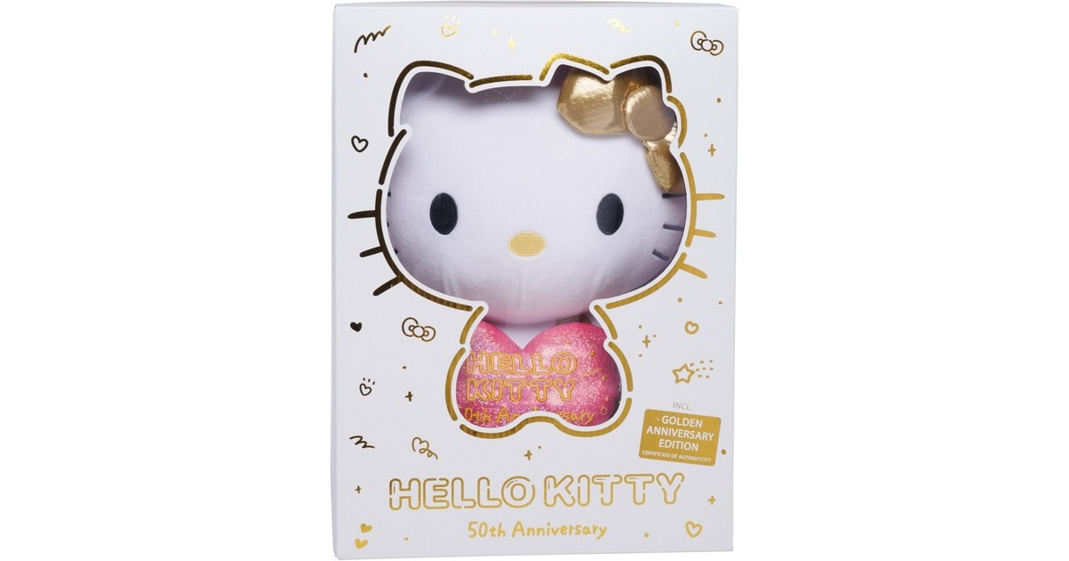 Simba Hello Kitty - Plüschfigur 50. Jubiläum, Kuscheltier(30 cm)
