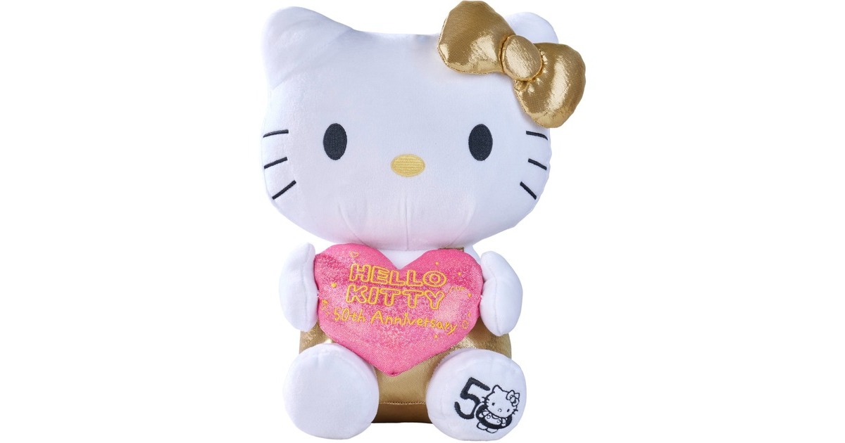 Simba Hello Kitty - Plüschfigur 50. Jubiläum, Kuscheltier(30 cm)
