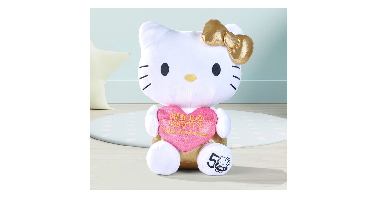 Simba Hello Kitty - Plüschfigur 50. Jubiläum, Kuscheltier(30 cm)