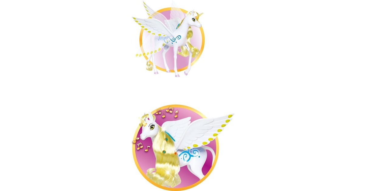 Simba Mia Magisches Einhorn Onchao, Spielfigur(weiß/gelb)