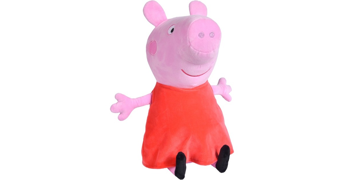 Simba Peppa Wutz, Kuscheltier(rosa/rot, 33 cm)