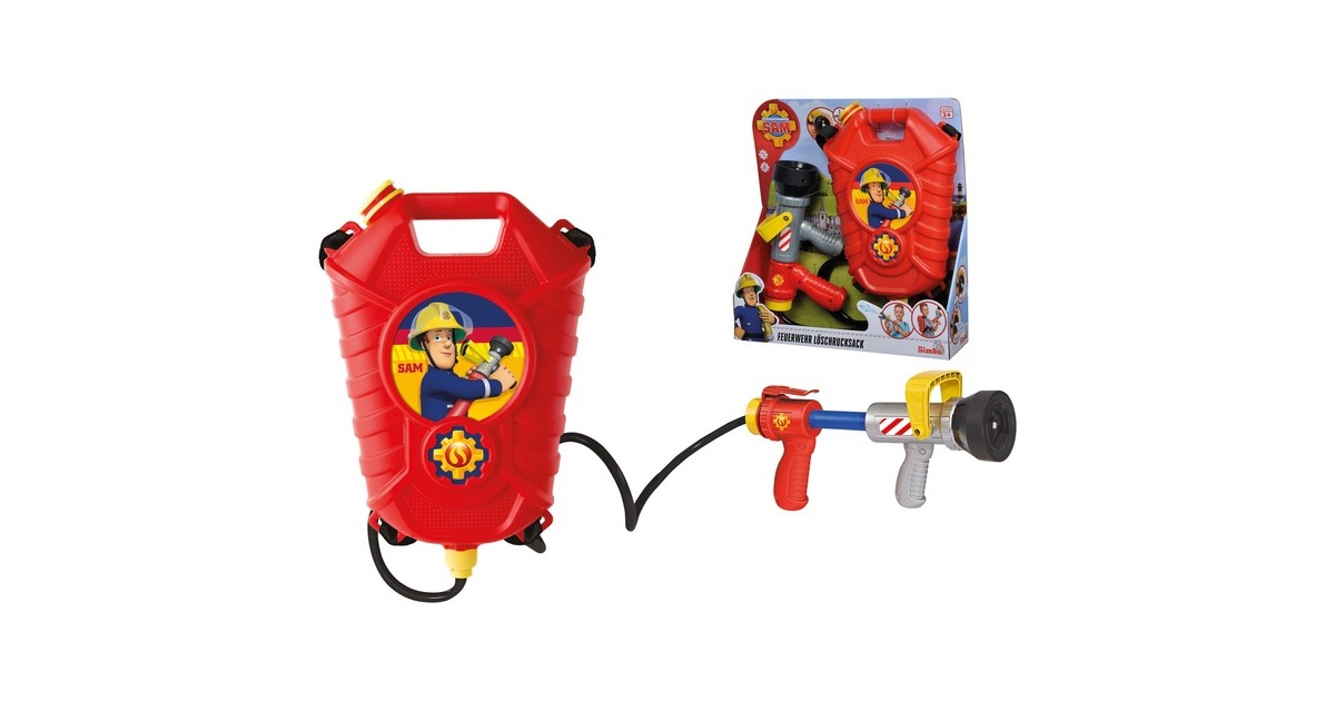 Simba Sam Feuerwehr Tankrucksack, Rollenspiel
