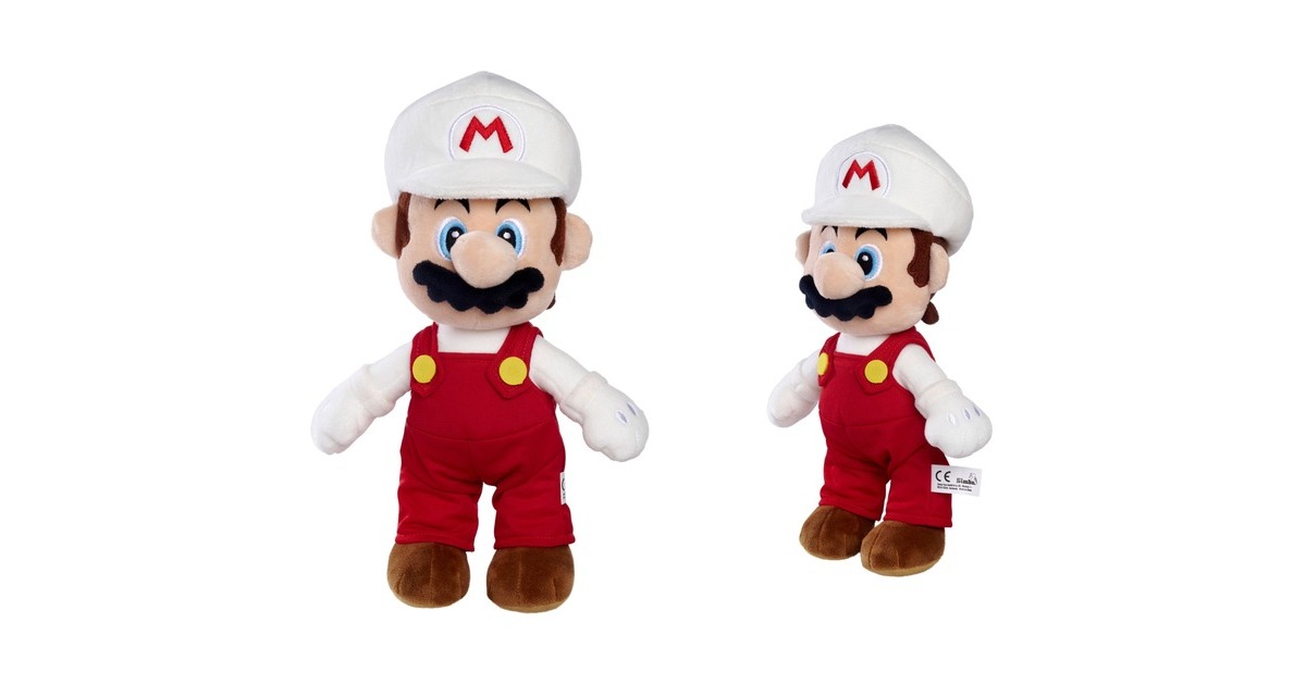 Simba Super Mario - Feuer Mario Plüsch(30 cm)