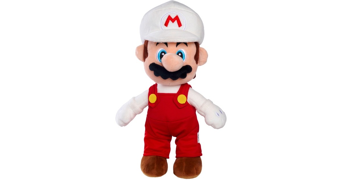 Simba Super Mario - Feuer Mario Plüsch(30 cm)