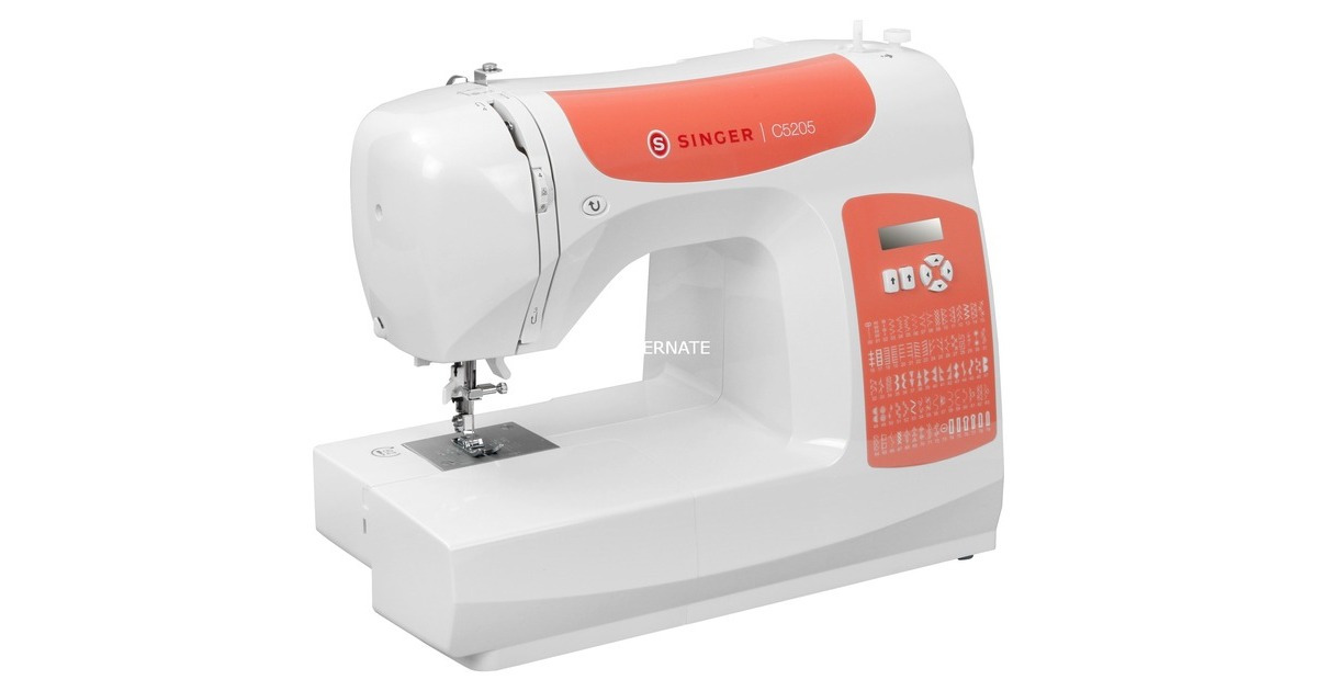 Singer C5205, Nähmaschine(weiß/orange)