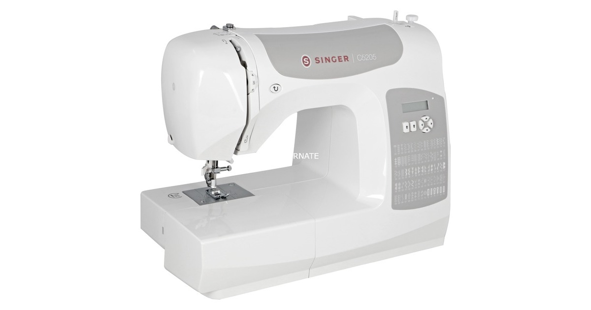 Singer C5205, Nähmaschine(weiß/grau)
