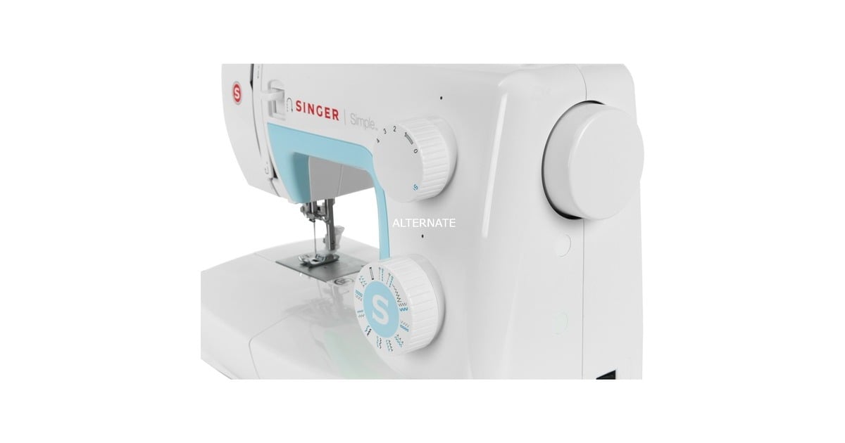 Singer Mechanische Nähmaschine Simple 3221(weiß/hellblau, Outlet) Singer Mechanische Nähmaschine Simple 3221(weiß/hellblau, Outlet)