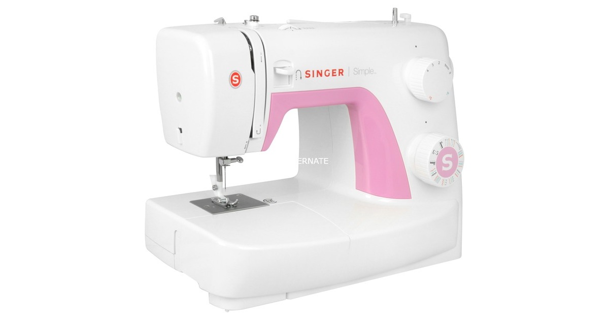 Singer Mechanische Nähmaschine Simple 3223(weiß/pink)