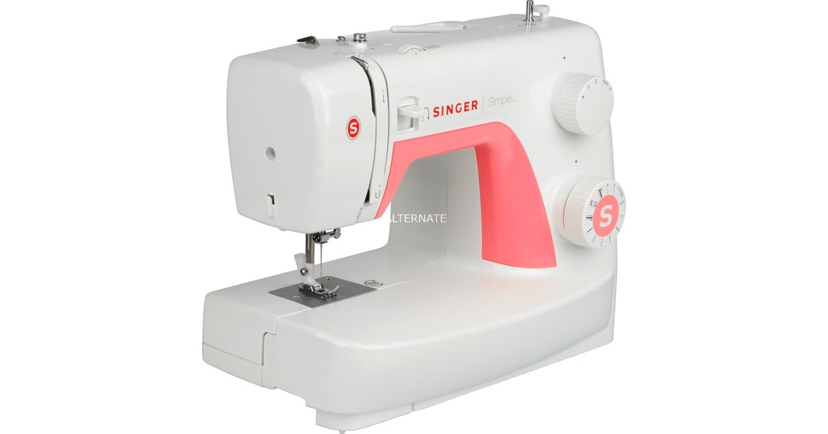 Singer Simple 3210, Nähmaschine(weiß/pink)