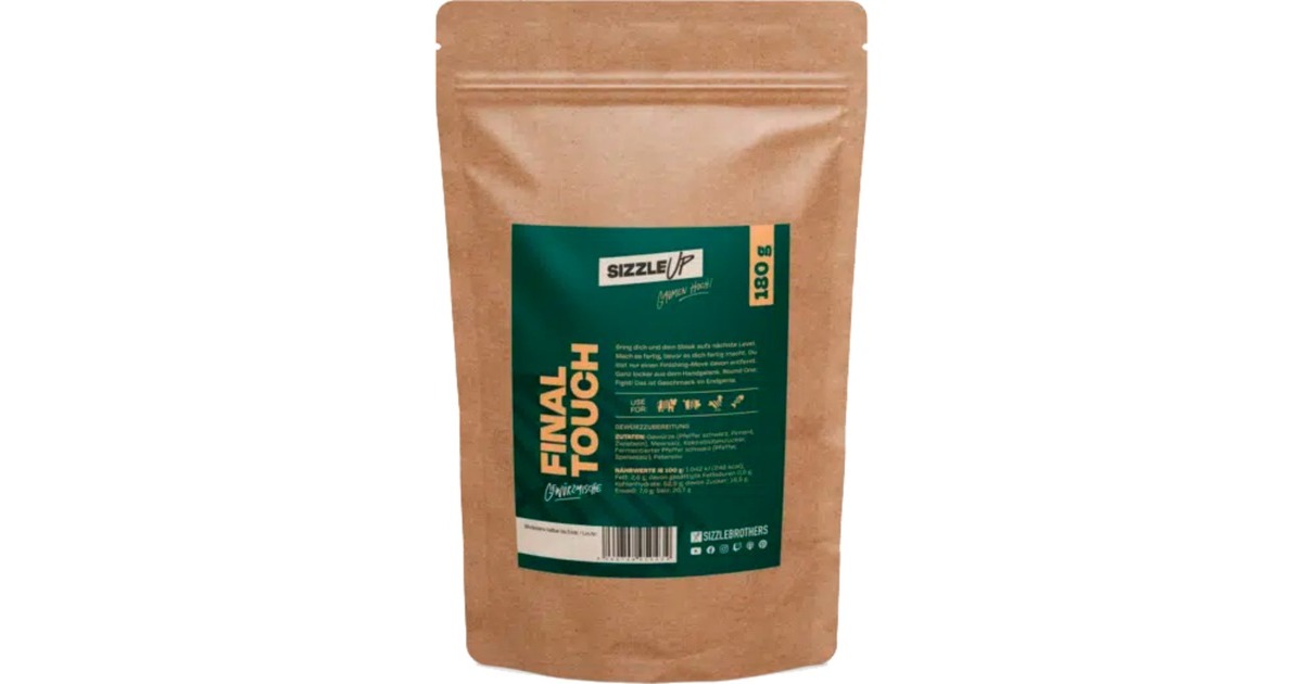 SizzleBrothers Final Touch, Gewürz(180 g, Beutel)