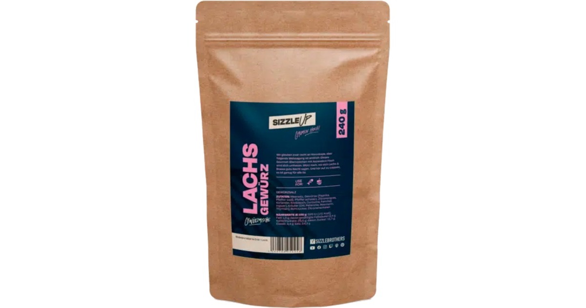 SizzleBrothers Lachsgewürz(240 g, Beutel)