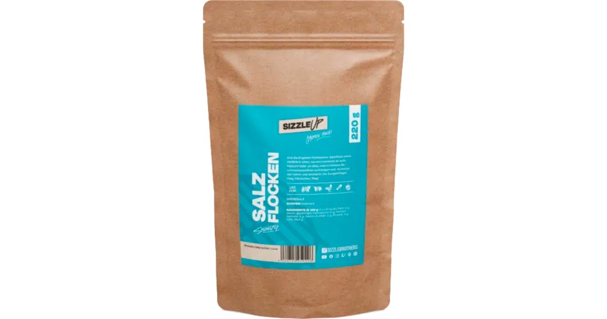 SizzleBrothers Meersalz Flocken, Gewürz(220 g, Beutel)