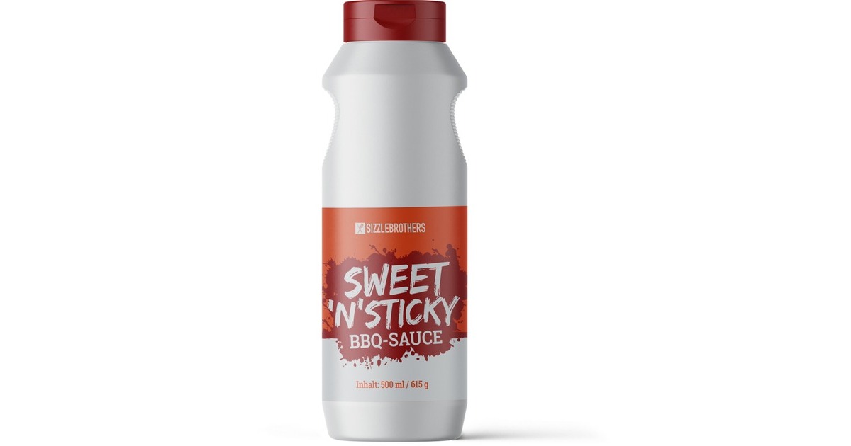 SizzleBrothers Sweet 'n' Sticky BBQ-Sauce(500 ml)