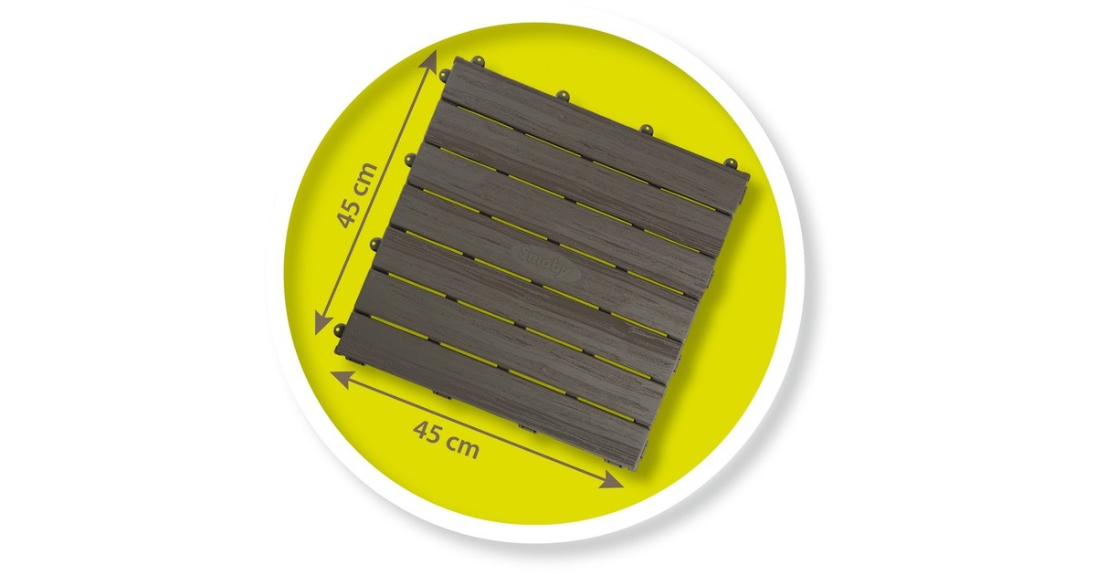 Smoby Bodenplatten-Set mit Klicksystem, Gartenspielgerät(6 Platten)