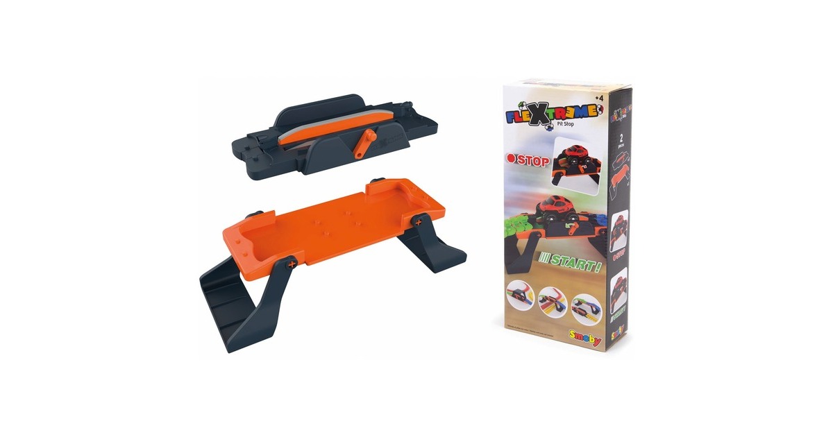 Smoby FleXtreme 2-in-1 PitStop, Rennbahn(grau/orange)