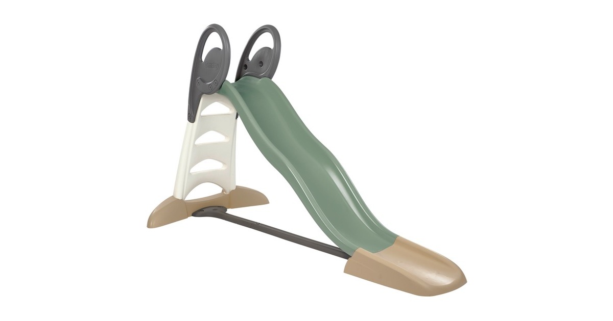 Smoby Life Rutsche XL Doppel-Wellen, Gartenspielgerät(olivgrün/braun)