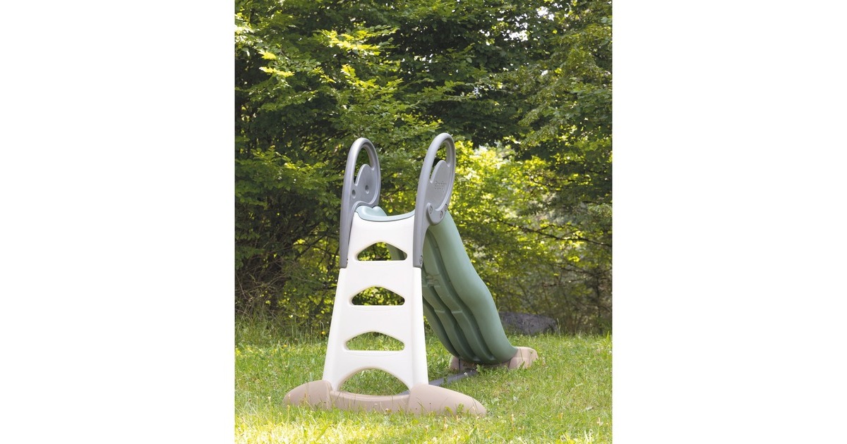 Smoby Life Rutsche XL Doppel-Wellen, Gartenspielgerät(olivgrün/braun)