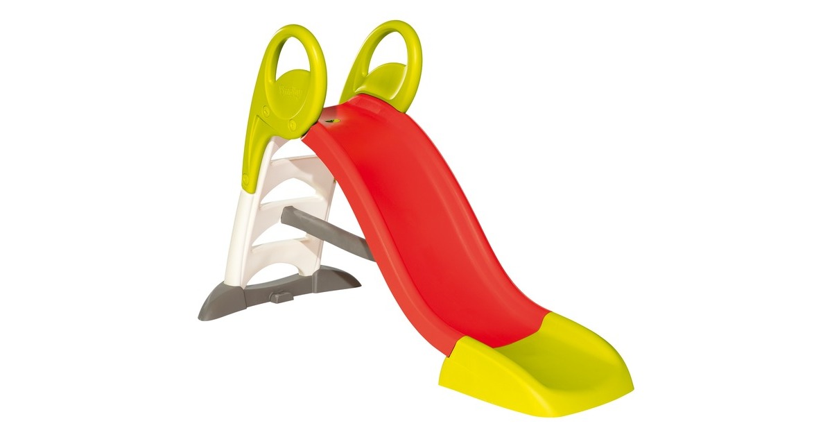 Smoby Rutsche KS(rot/hellgrün, mit Anschluss für den Gartenschlauch)