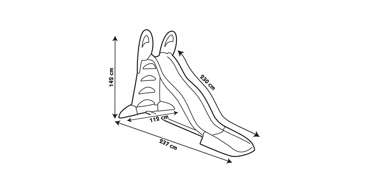 Smoby Rutsche XL Doppel-Wellen, Gartenspielgerät(hellgrün/hellblau)
