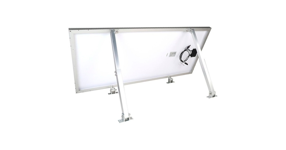 Solarmodulträger Flachdachmontage, neigungsverstellbar 10° - 60°, Halterung(aluminium, 0% MWST, für Module von 100 Watt bis max. 430 Watt)