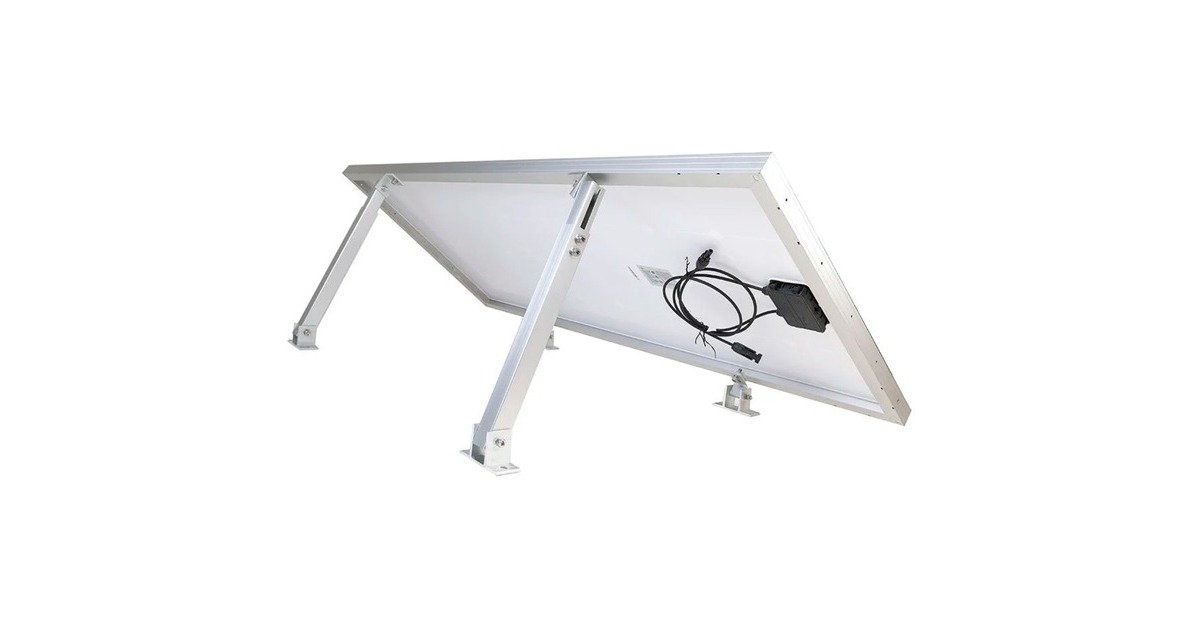 Solarmodulträger Flachdachmontage, neigungsverstellbar 10° - 60°, Halterung(aluminium, 0% MWST, für Module von 100 Watt bis max. 430 Watt)