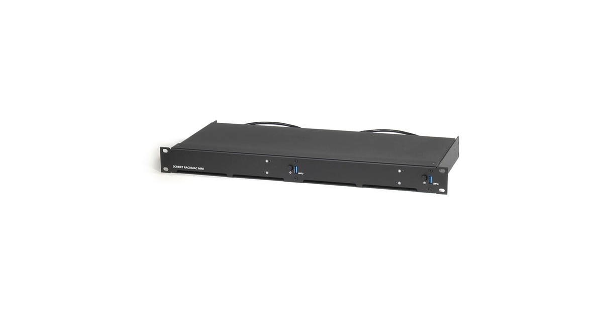 Sonnet 2018 MacRack mini 1U Rack Kit, Rack-Gehäuse(schwarz)
