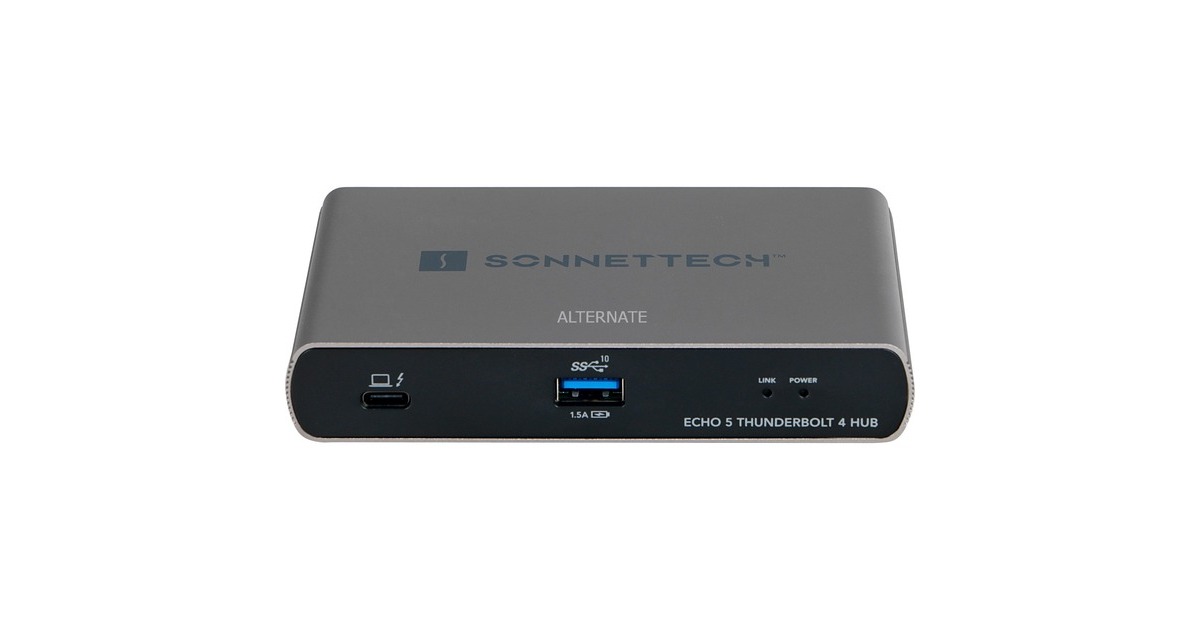 Sonnet Echo 5 Thunderbolt 4 Hub, Dockingstation(silber/schwarz)
