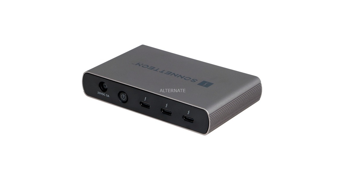 Sonnet Echo 5 Thunderbolt 4 Hub, Dockingstation(silber/schwarz)