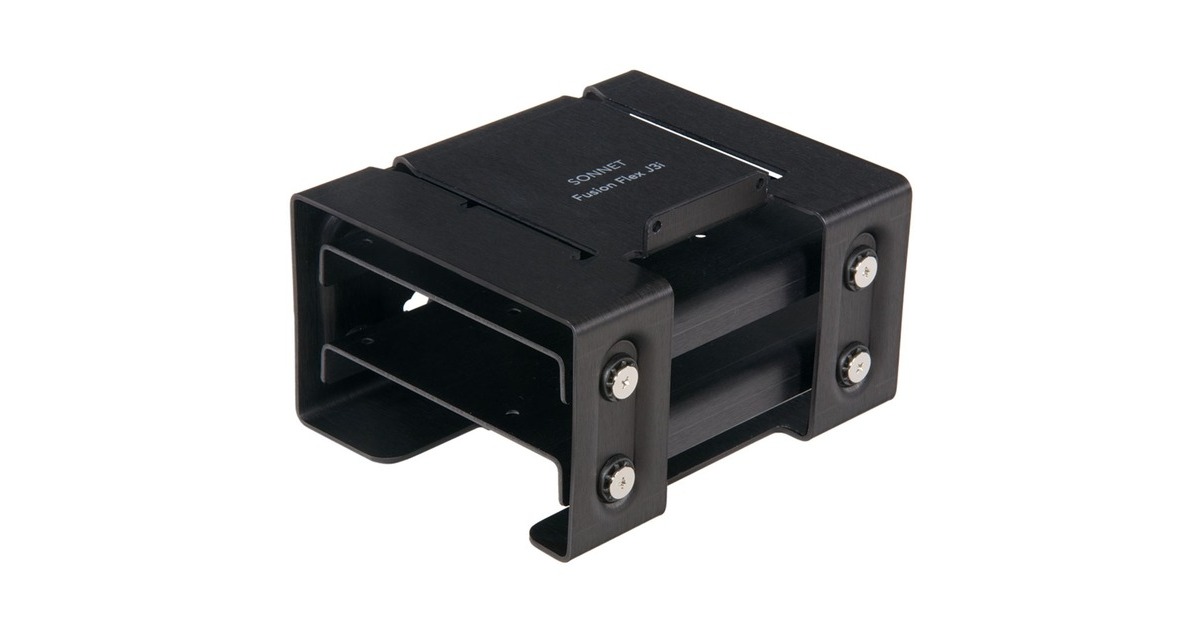 Sonnet Fusion Flex J3i für 2019 Mac Pro, Laufwerkstrays(schwarz, 3-Drive Mounting System)