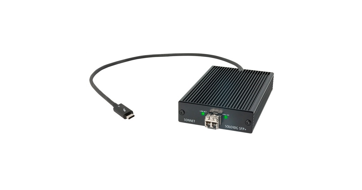 Sonnet Solo 10G Thunderbolt 3 zu SFP10+, LAN-Adapter