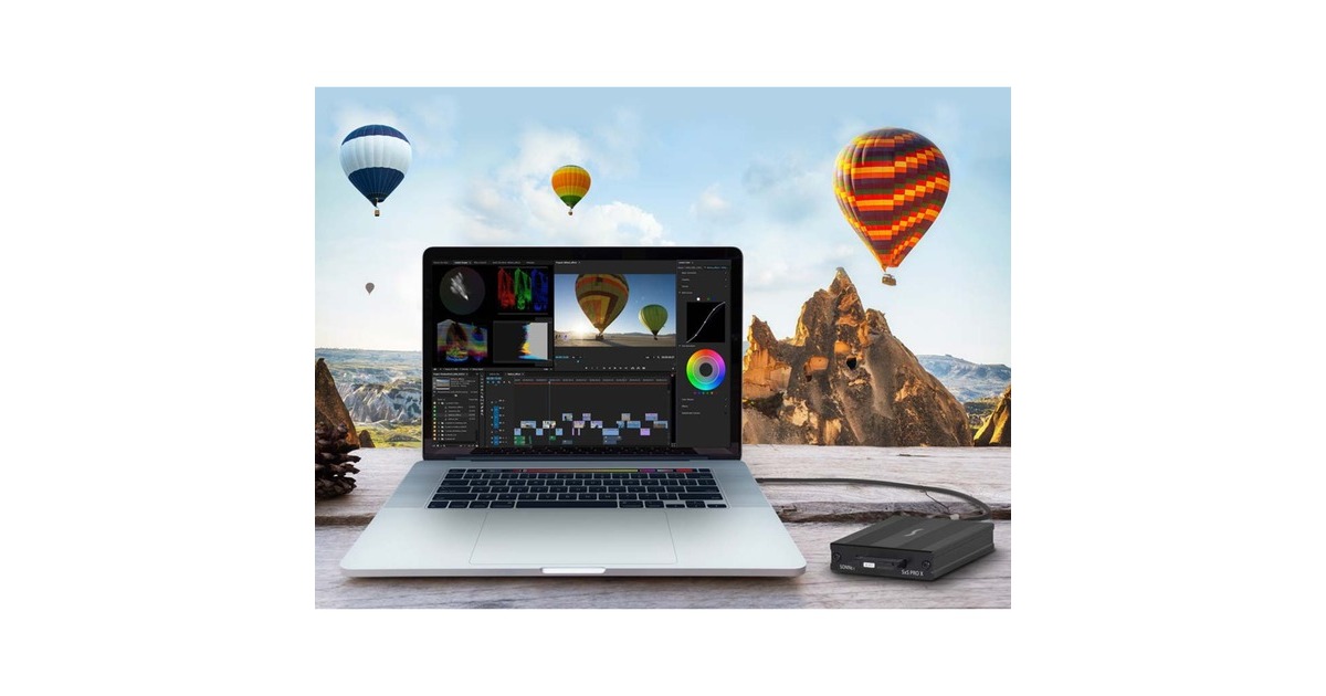 Sonnet SxS PRO X Single-Slot Card Reader, Kartenleser(schwarz, Thunderbolt 3)