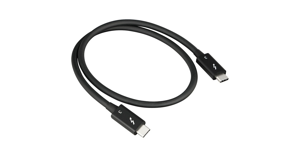 Sonnet Thunderbolt 3 Kabel, 40 Gbps, 100W PD(schwarz, 50cm)