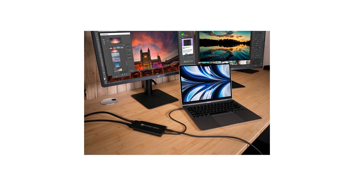 Sonnet USB-C to Dual 4K 60Hz HDMI Adapter, Dockingstation(USB-C, 2x HDMI)