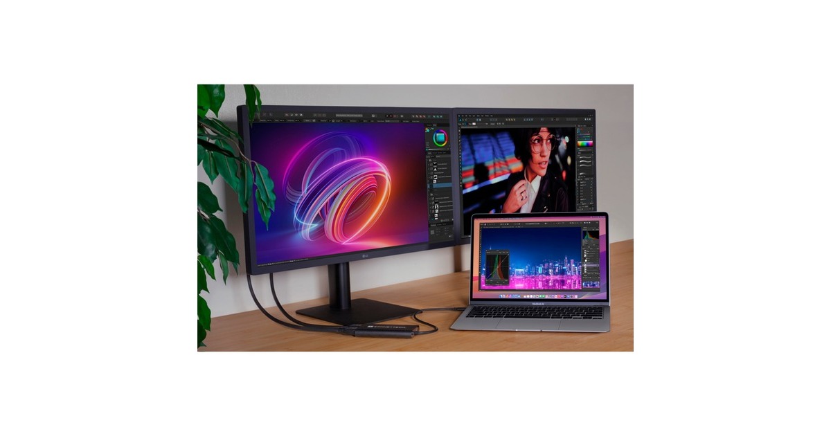 Sonnet USB-C to Dual 4K 60Hz HDMI Adapter, Dockingstation(USB-C, 2x HDMI)