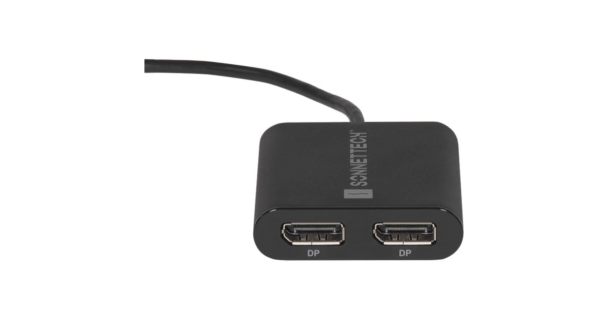 Dual 4K DisplayPort(schwarz, 30cm, für M1 und M2 Macs)