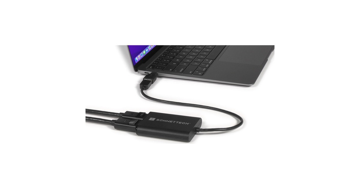 Dual 4K DisplayPort(schwarz, 30cm, für M1 und M2 Macs)