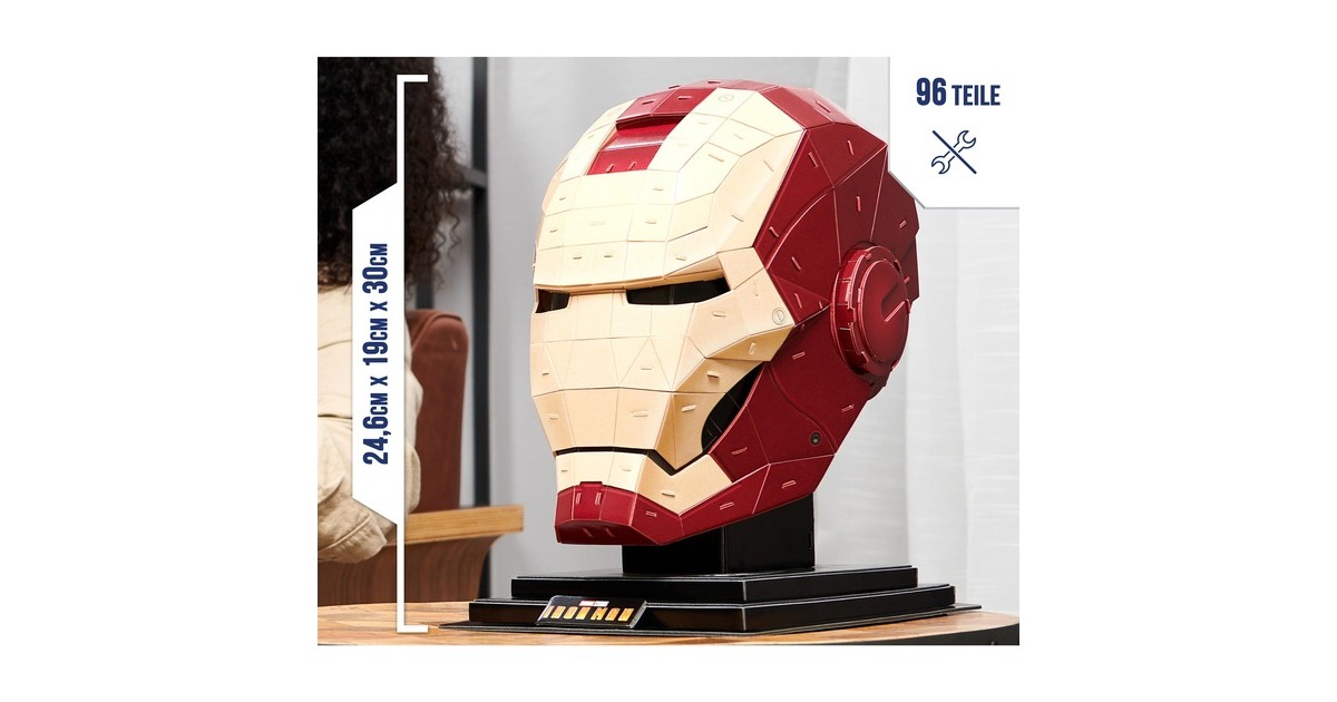 Spin Master 4D Build - Marvel Iron Man-Helm, Modellbau