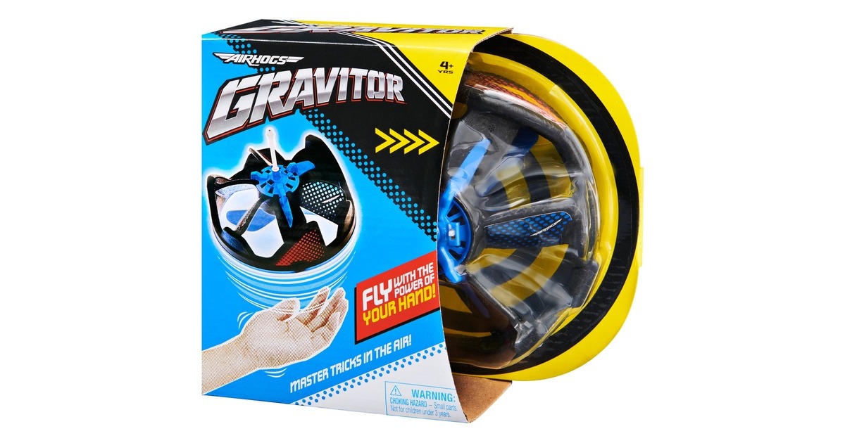 Spin Master Air Hogs Gravitor mit Trickstab, Spielfigur(per USB wiederaufladbares Flugspielzeug)