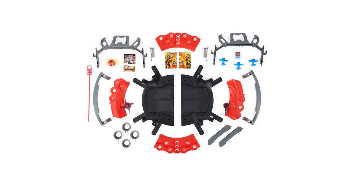 Spin Master Bakugan 2023 Battle Arena mit Special Attack Dragonoid, Geschicklichkeitsspiel(mit Actionfigur und Sammelkarten)
