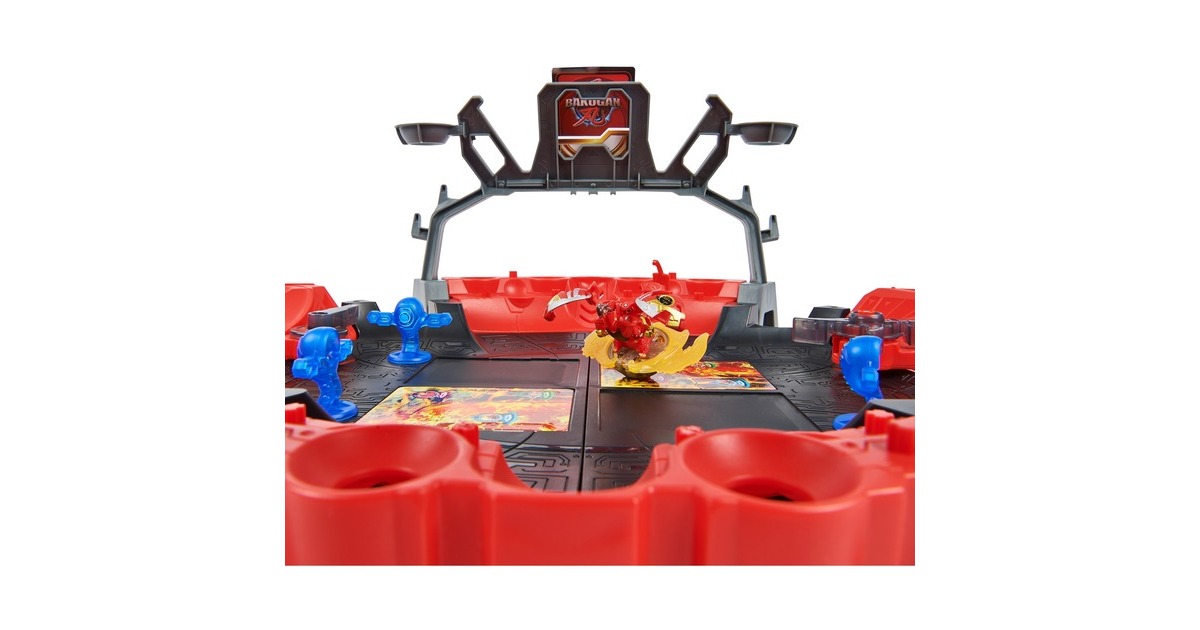 Spin Master Bakugan 2023 Battle Arena mit Special Attack Dragonoid, Geschicklichkeitsspiel(mit Actionfigur und Sammelkarten)