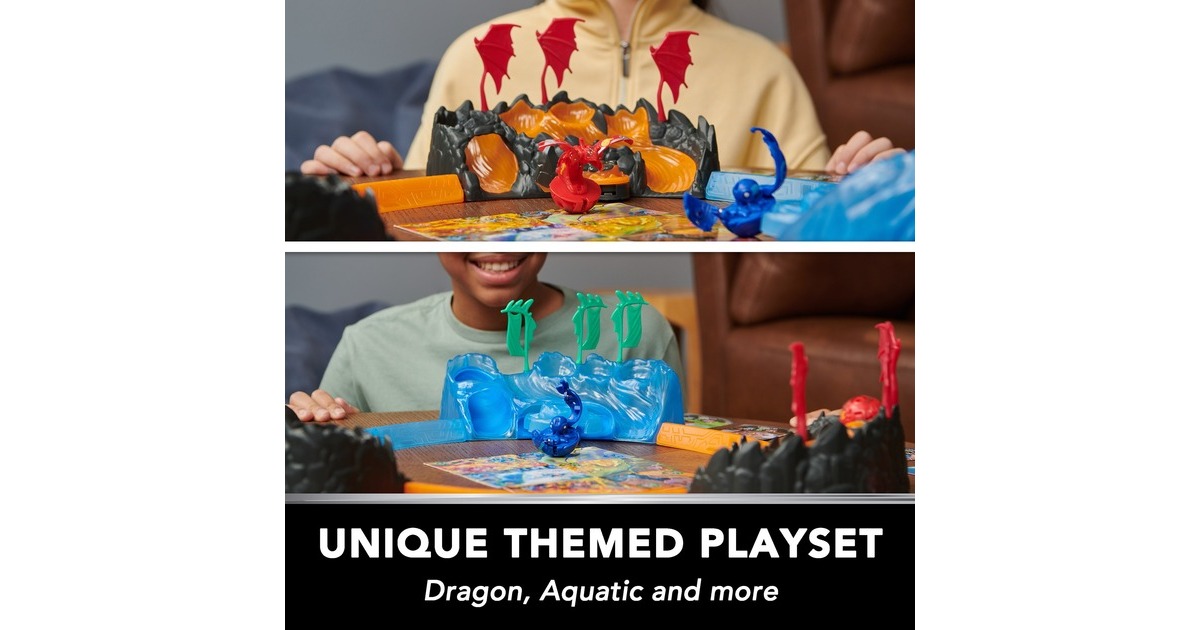 Spin Master Bakugan 2023 Training Set mit Core Ball Octogan vom Wasser-Clan, Geschicklichkeitsspiel(Trainingslandschaft mit individuell zusammenstellbarer Actionfigur und Sammelkarten)