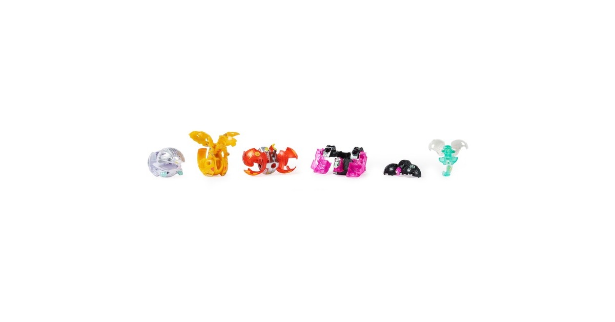 Spin Master Bakugan Evolutions Battle Strike 6er-Pack, Geschicklichkeitsspiel(mit 3 Bakugan-Bällen, zwei Nanogan und einem Geogan)