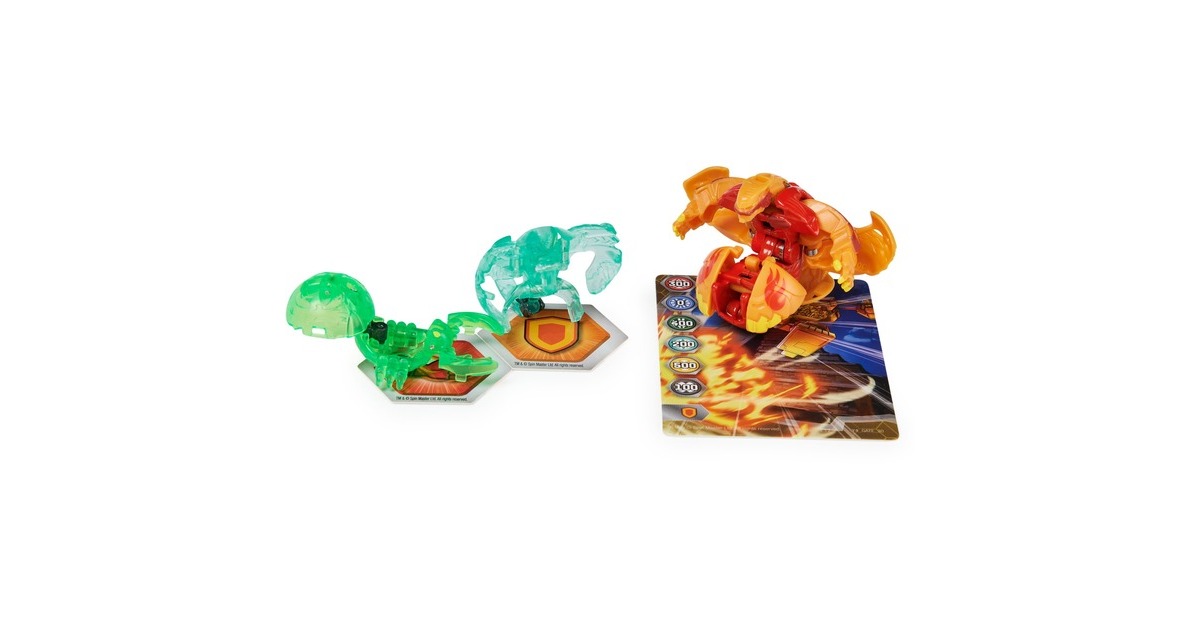 Spin Master Bakugan Evolutions Power Up 3er-Pack, Geschicklichkeitsspiel( mit 1 Platinum Bakugan (Pyrus Wrath) und 2 Nanogan (Ventus Clutch, Haos Echo))