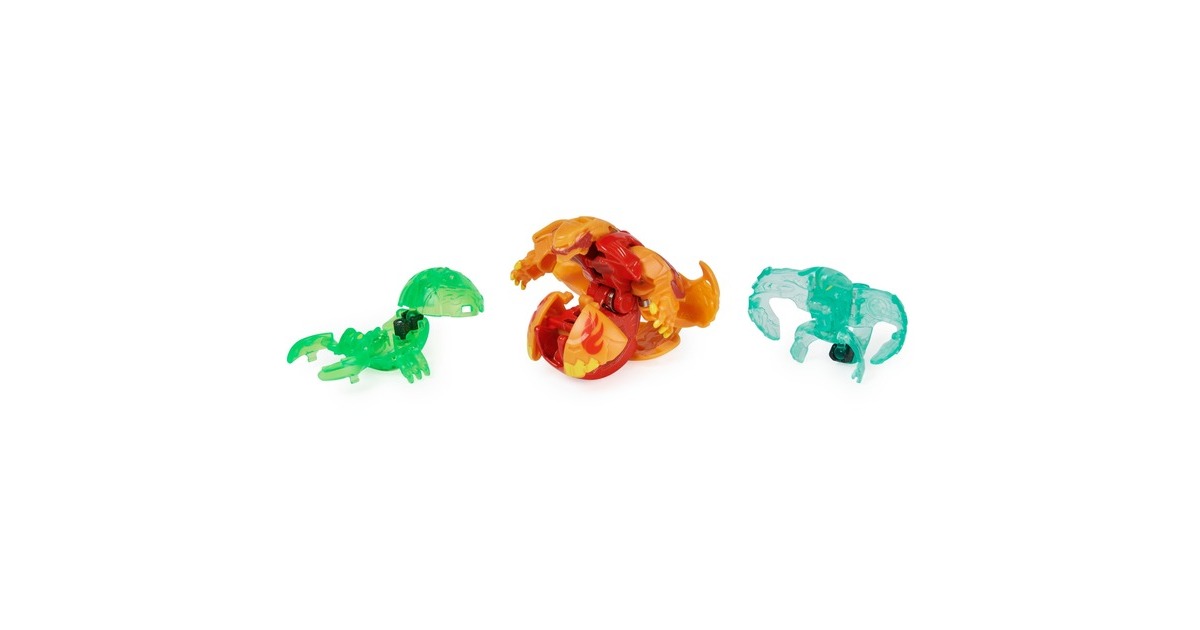 Spin Master Bakugan Evolutions Power Up 3er-Pack, Geschicklichkeitsspiel( mit 1 Platinum Bakugan (Pyrus Wrath) und 2 Nanogan (Ventus Clutch, Haos Echo))