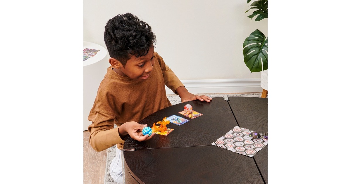 Spin Master Bakugan Evolutions Power Up 3er-Pack, Geschicklichkeitsspiel( mit 1 Platinum Bakugan (Pyrus Wrath) und 2 Nanogan (Ventus Clutch, Haos Echo))